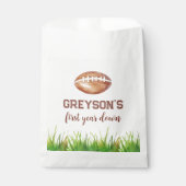 Fußball Erstes Jahr Runter 1. Geburtstag Party Geschenktütchen (Vorderseite)