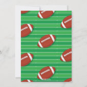 Fußball Erstes Jahr Runter Erstes Foto Einladung (Rückseite)