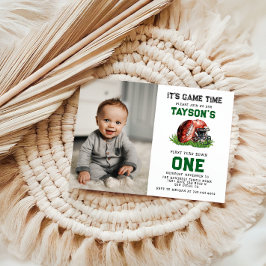 Fußball Erstes Jahr unter dem 1. Geburtstag Einladung