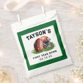 Fußball Erstes Jahr unter dem 1. Geburtstag Geschenktütchen (Ausgeschnitten)