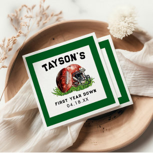 Fußball Erstes Jahr unter dem 1. Geburtstag Serviette