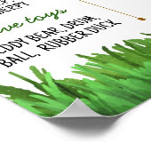 Fußball Erstgeburt Meilenstein Zeichen Poster (Ecke)