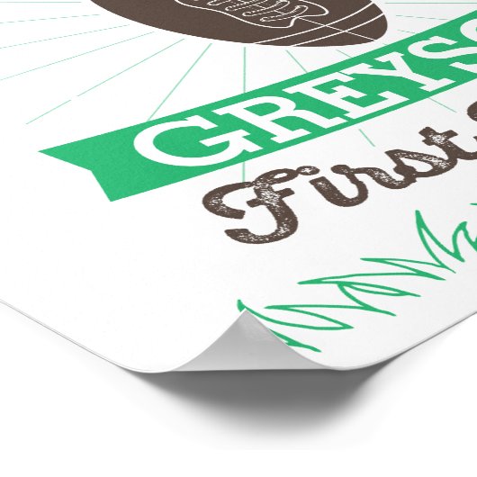 Fußball Erstgeburtenzeichen Poster (Ecke)