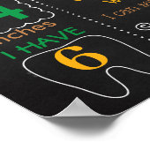 Fußball Erstgeburtstag - Tafelzeichen Poster (Ecke)