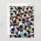 Fußball-Europameisterschaft 2012 Postkarte (Vorne/Hinten)