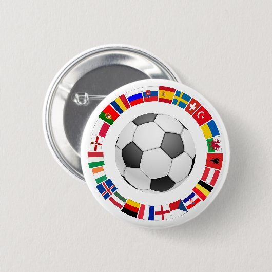 Fußball-Europameisterschaft 2016 Button (Vorne & Hinten)