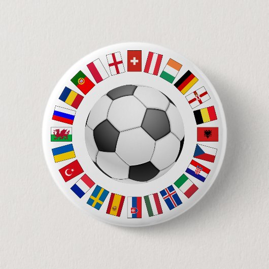 Fußball-Europameisterschaft 2016 Button (Vorderseite)