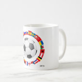 Fußball-Europameisterschaft 2016 Kaffeetasse (VorderseiteRechts)