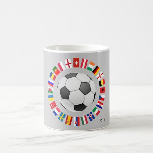 Fußball-Europameisterschaft 2016 Kaffeetasse (Mittel)