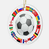 Fußball-Europameisterschaft 2016 Keramik Ornament (Links)