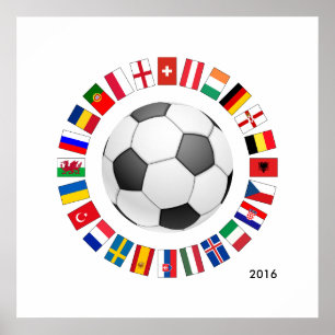 Fußball-Europameisterschaft 2016 Poster