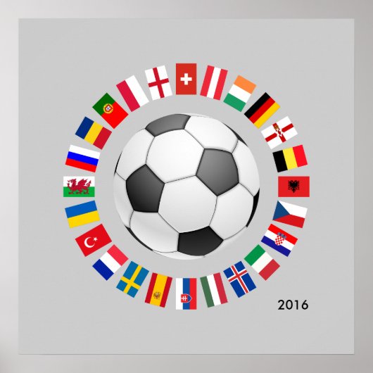 Fußball-Europameisterschaft 2016 Poster (Vorne)