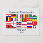 Fußball-Europameisterschaft 2016 Postkarte (Vorderseite)