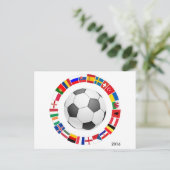 Fußball-Europameisterschaft 2016 Postkarte (Stehend Vorderseite)