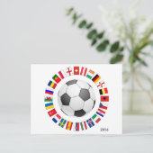 Fußball-Europameisterschaft 2016 Postkarte (Stehend Vorderseite)