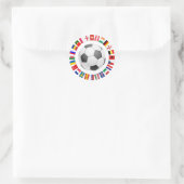Fußball-Europameisterschaft 2016 Runder Aufkleber (Tasche)