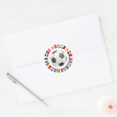 Fußball-Europameisterschaft 2016 Runder Aufkleber (Umschlag)