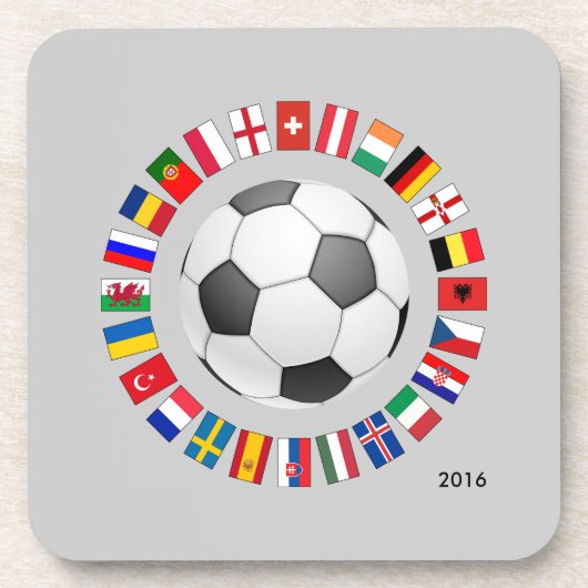 Fußball-Europameisterschaft 2016 Untersetzer (Vorderseite)