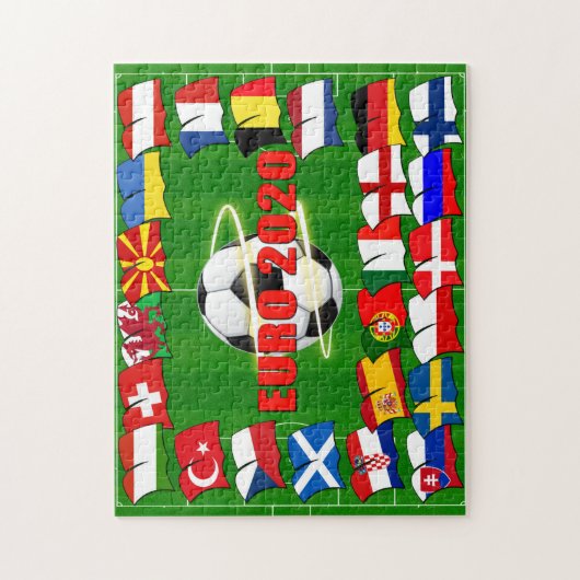 Fußball-Europameisterschaft - Fußball Puzzle (Vertikal)