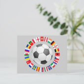 Fußball Europameisterschaft Postkarte (Stehend Vorderseite)