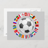 Fußball Europameisterschaft Postkarte (Vorne/Hinten)