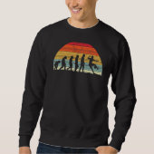 Fußball-Evolution Evolution des Fußballspielers Sweatshirt (Vorderseite)