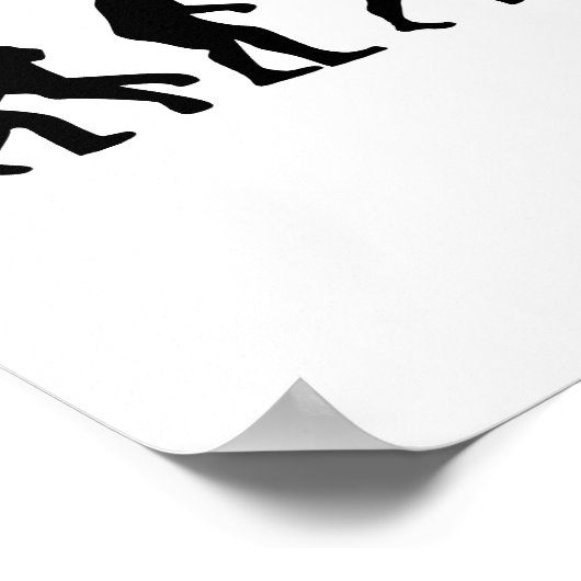 Fußball-Evolution Poster (Ecke)