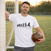 Fußball-Evolution Silhouette; Fußball-Evolution T-Shirt
