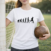 Fußball-Evolution Silhouette; Fußball-Evolution T-Shirt