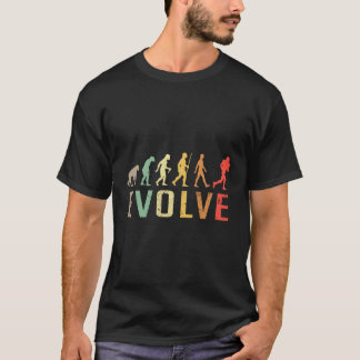 Fußball-Evolution Vintage Funny Design für Christu T-Shirt