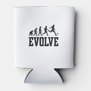 Fußball-Evolution Vintage-Vektor-Shirt-Design_1 Dosenkühler