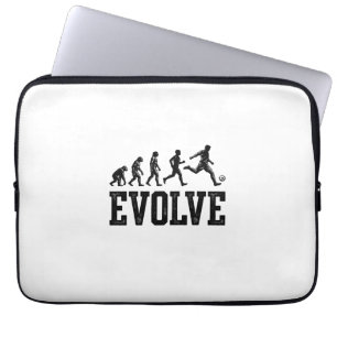 Fußball Evolution Vintage Vektor-Shirt-Design_1 Laptopschutzhülle