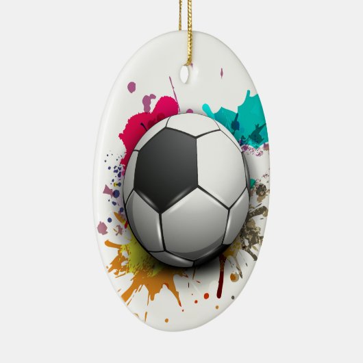 Fußball-Explosion Keramikornament (Rechts)