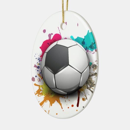 Fußball-Explosion Keramikornament (Links)