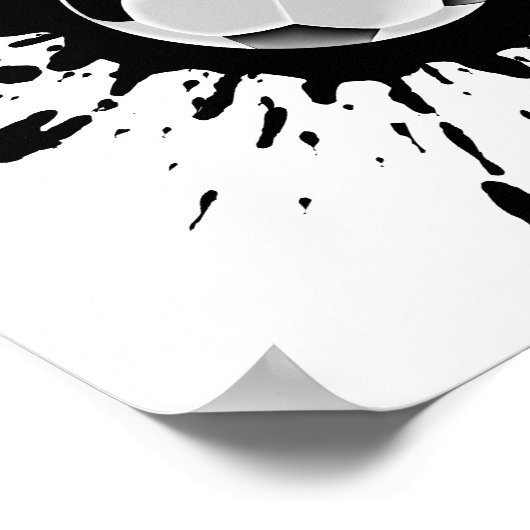 Fußball-Explosion Poster (Ecke)