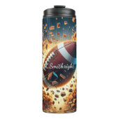 Fußball Explosion Urban Alley Neon Thermosbecher (Vorderseite)