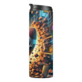 Fußball Explosion Urban Alley Neon Thermosbecher (Nach rechts gedreht)
