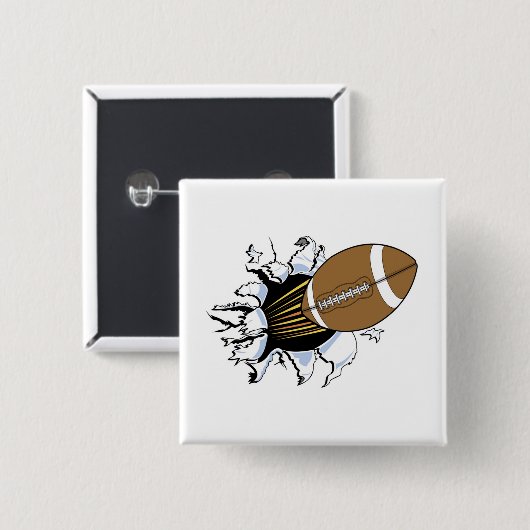 Fußball-Explosions-T - Shirts und Geschenke Button (Vorne & Hinten)