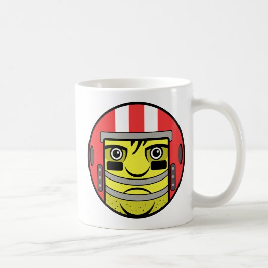 Fußball-Face-Coffee-Tasse Kaffeetasse (Rechts)