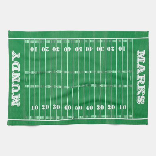 Fußball Familie Sonntag Game Day Geschenk Geschirrtuch (Horizontal)