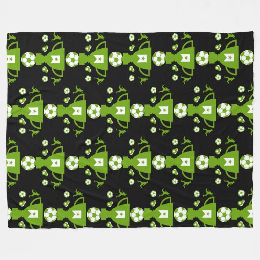 Fußball-Fan Fleecedecke (Vorderseite (Horizontal))