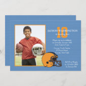 Fußball-Fan-Foto-Einladung Einladung (Vorne/Hinten)