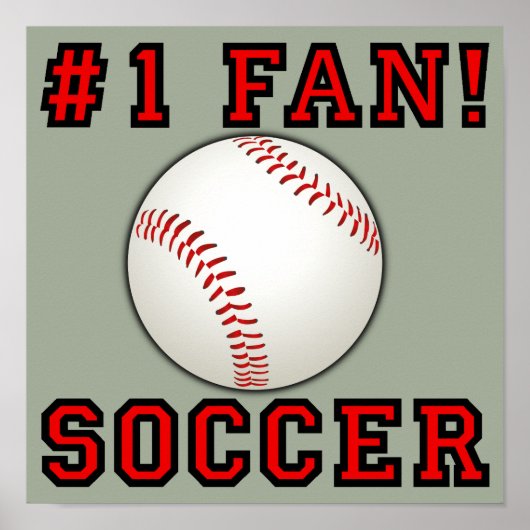 Fußball-Fan nicht lustiges Poster-Zeichen Poster (Vorne)