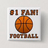 Fußball Fan Not Funny Button Abzeichen Button (Vorderseite)