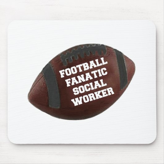 Fußball-Fanatic Social Worker Mousepad (Vorne)