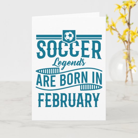 Fußball-Fans Legenden sind Geboren in Karte (Gelbe Blume)