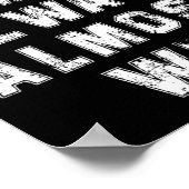 Fußball Fans lieben lustige Retro wir fast immer Poster (Ecke)