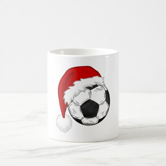 Fußball-Fans Weihnachts-Shirt-Design Fußball-Spiel Kaffeetasse (Mittel)
