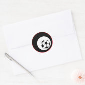 Fußball-Farbe anpassbar Runder Aufkleber (Umschlag)