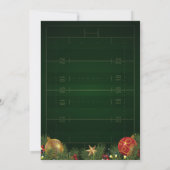 Fußball-Feiertag Abendessen Einladung (Rückseite)